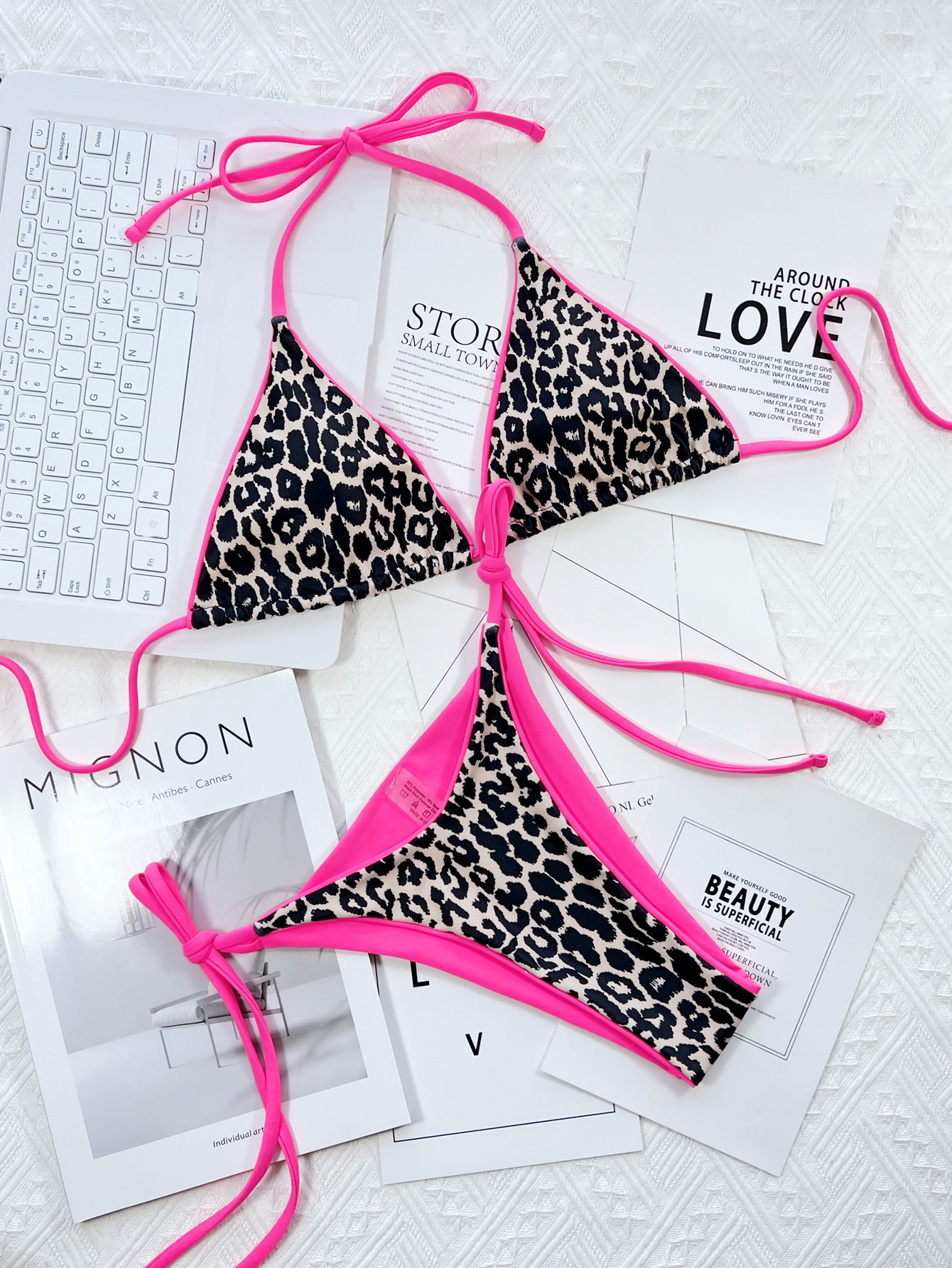 cores sexy biquini triângulo leopardo banho maiô feminino halter bikini conjunto maiô praia biquíni feminino banadores mujer