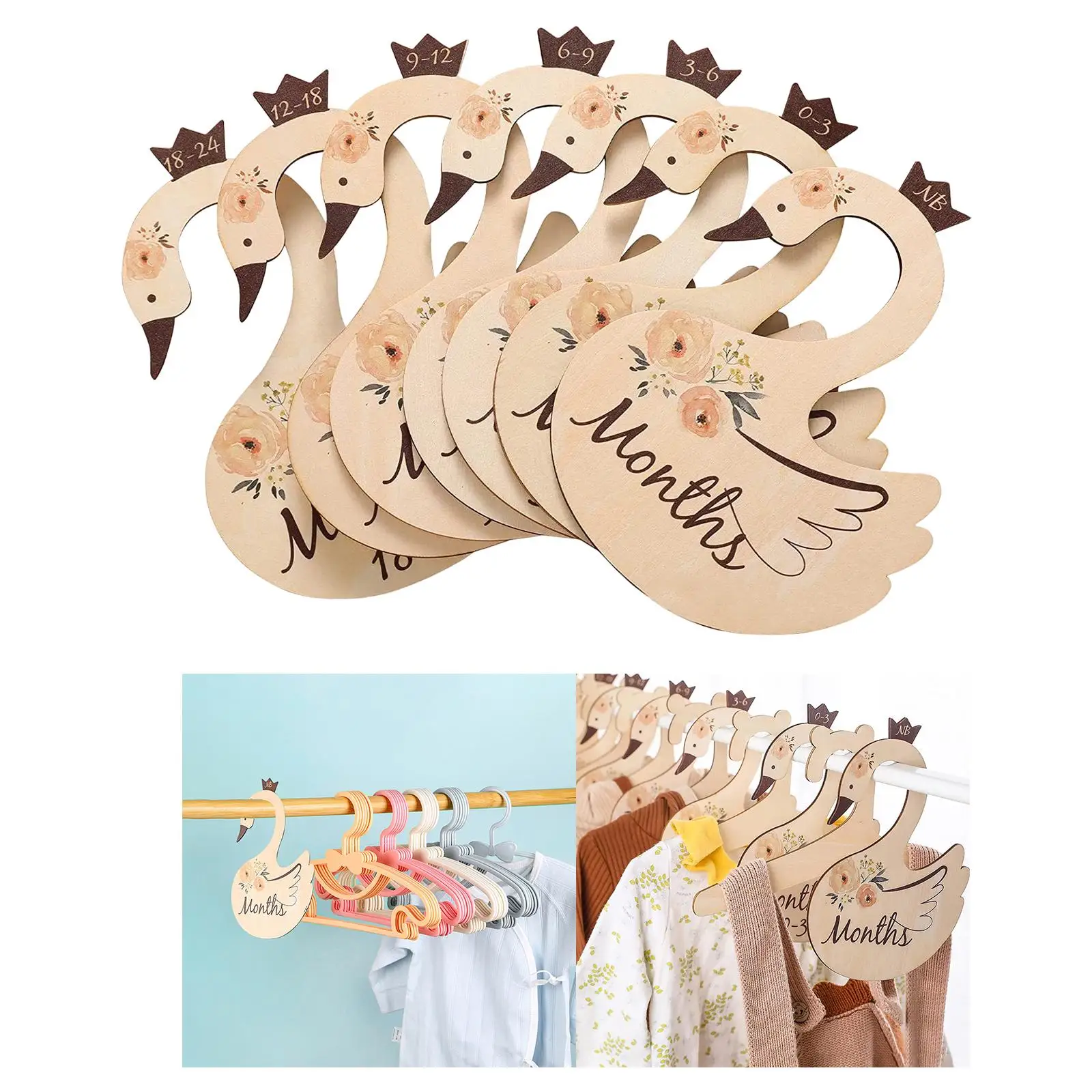 7x Baby Dividers Beautiful Adorable from Newborn to 24 Months for Holiday Gifts