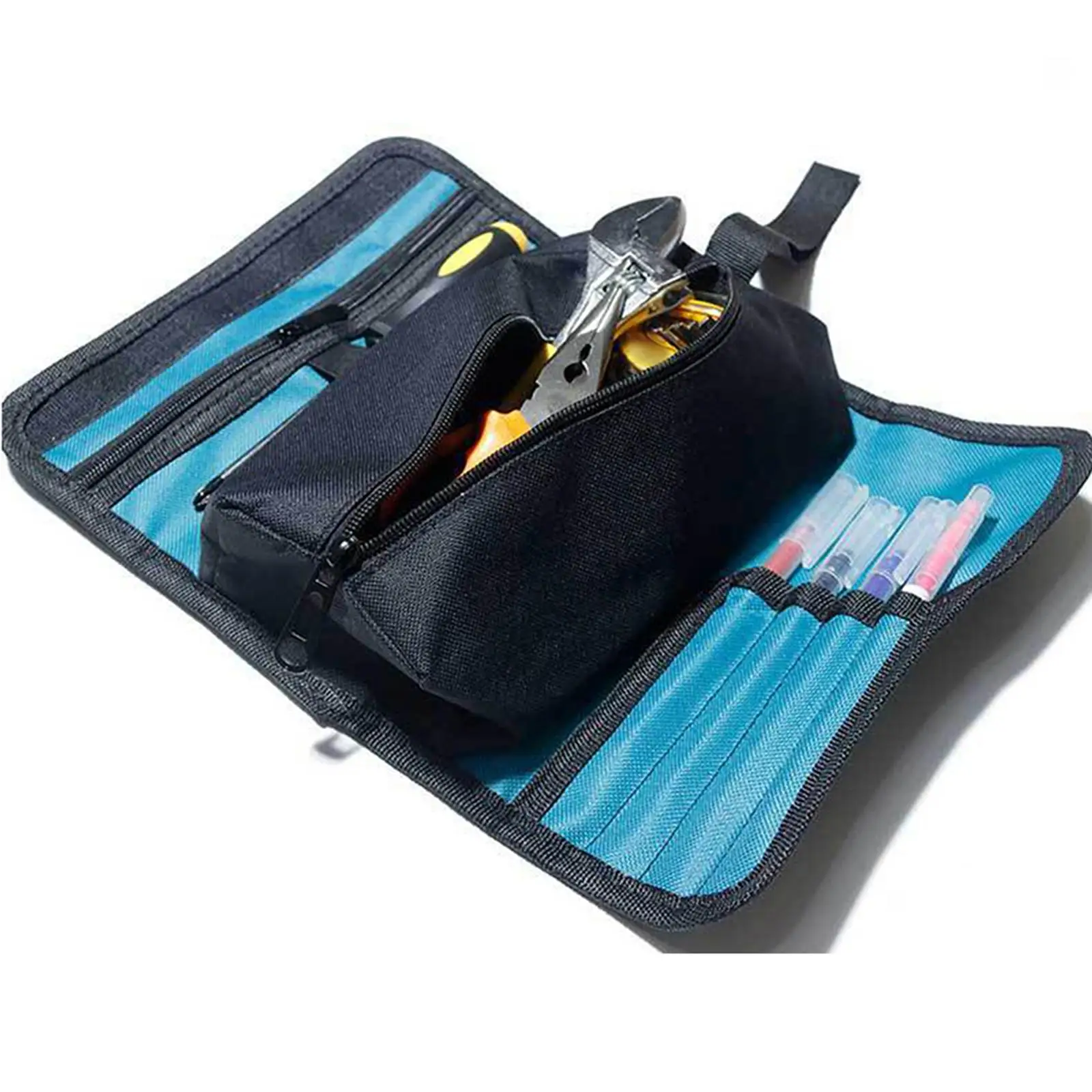 Compact Tool Storage Bag Case Organizer Electrician Accessory Portable Heavy Duty Tool Pouch Tool Bag for Plier Screwdriver Men