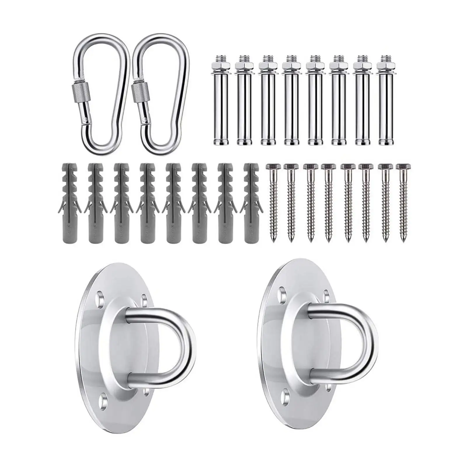 Hammock Hanging Kit Heavy Duty Accessories Equipment Buckle Anchor Base Hook Mount Hooks for Yoga Workout Gym swing