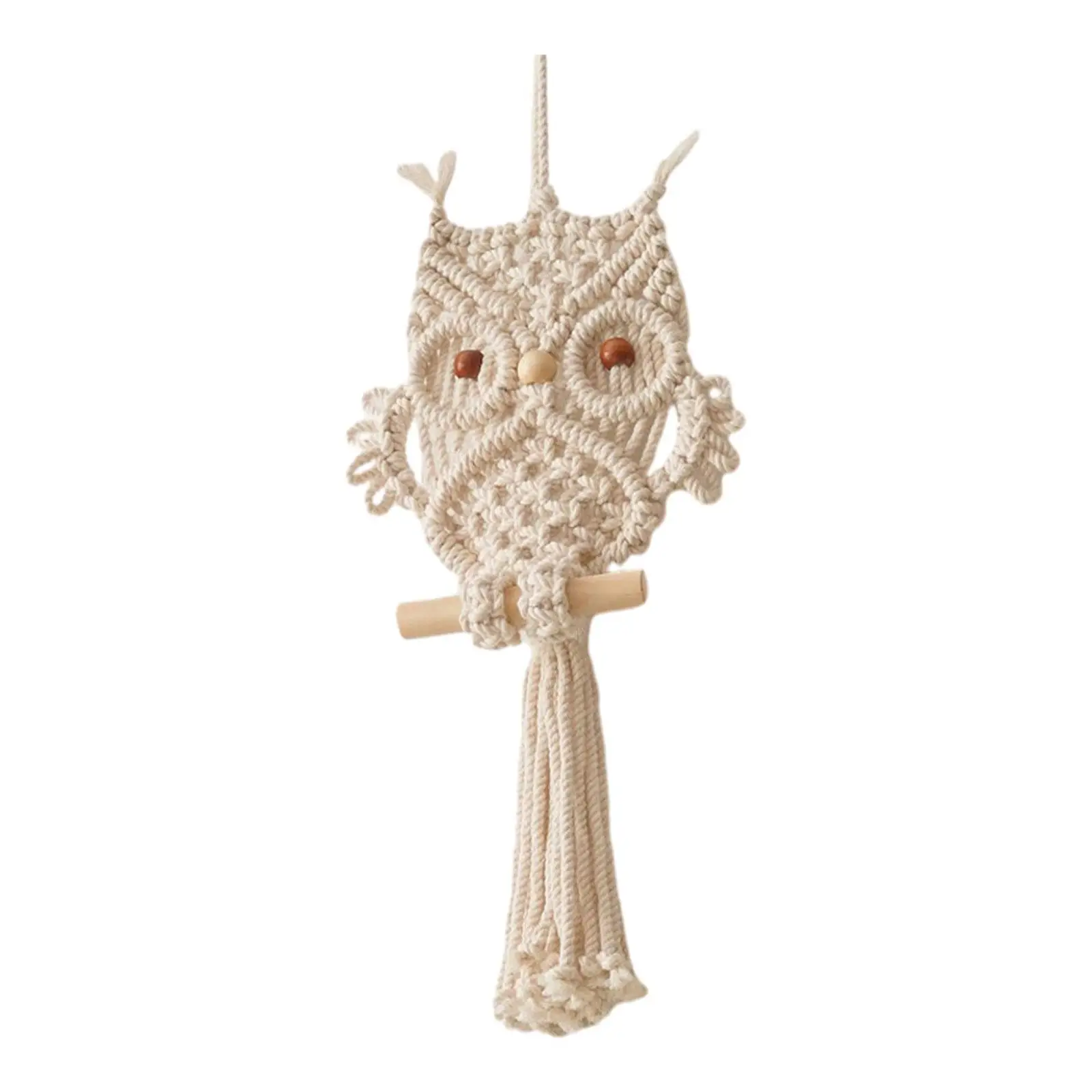 Owl Macrame Tapestry Wall Hanging Woven Bohemian Tapestry for Wedding Dorm