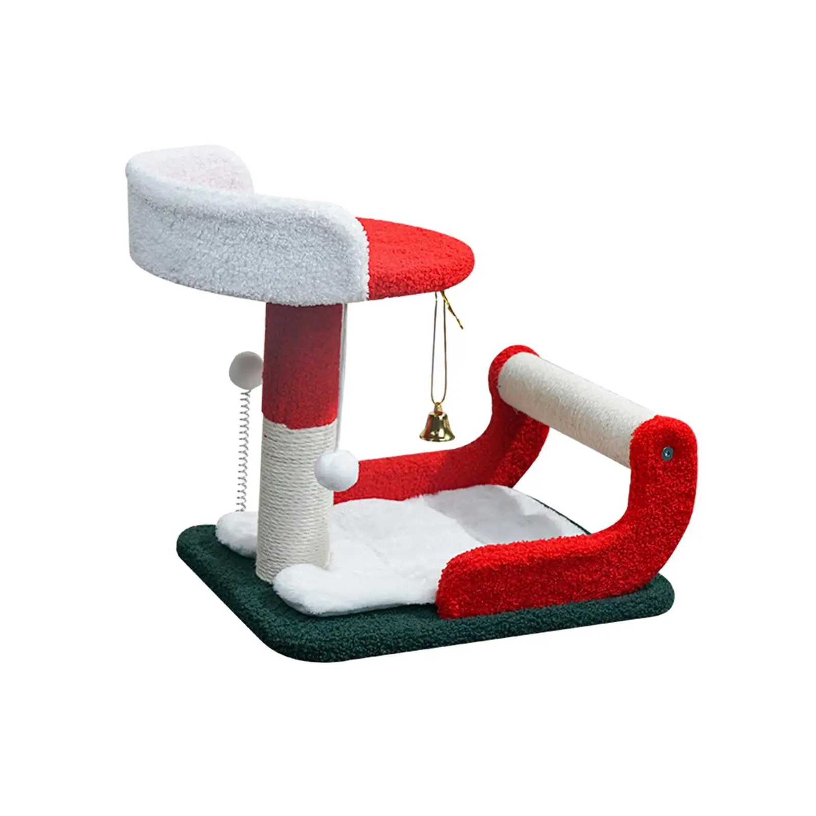 Cat Scratcher Post Interactive Cat Bed House Furniture Protection for Small Medium Large Cats Cat Scratcher Rest Playing