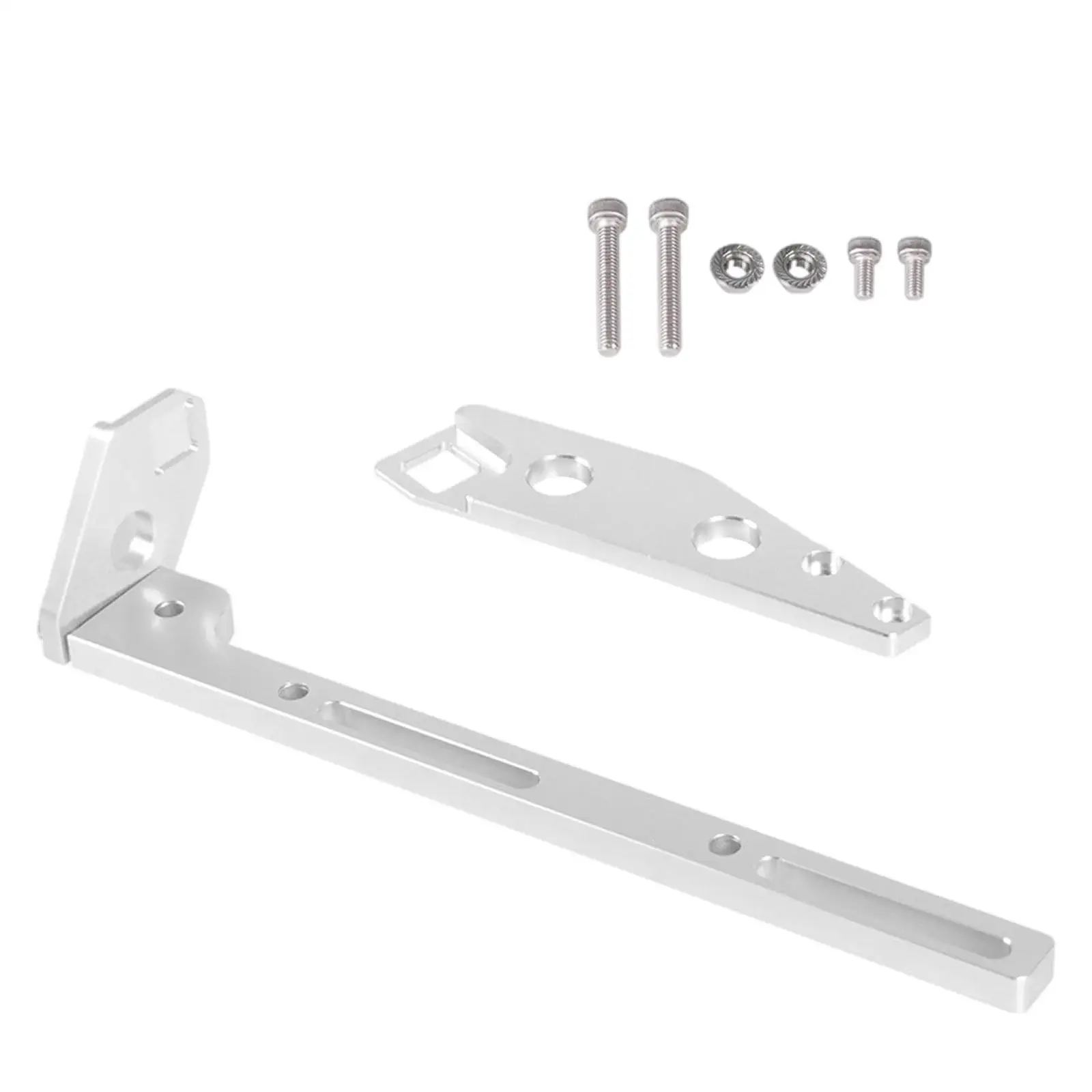 Throttle Cable Bracket Aluminum Alloy Silver Adjustable Universal 102mm Fit for 870017 870016 832142 820031