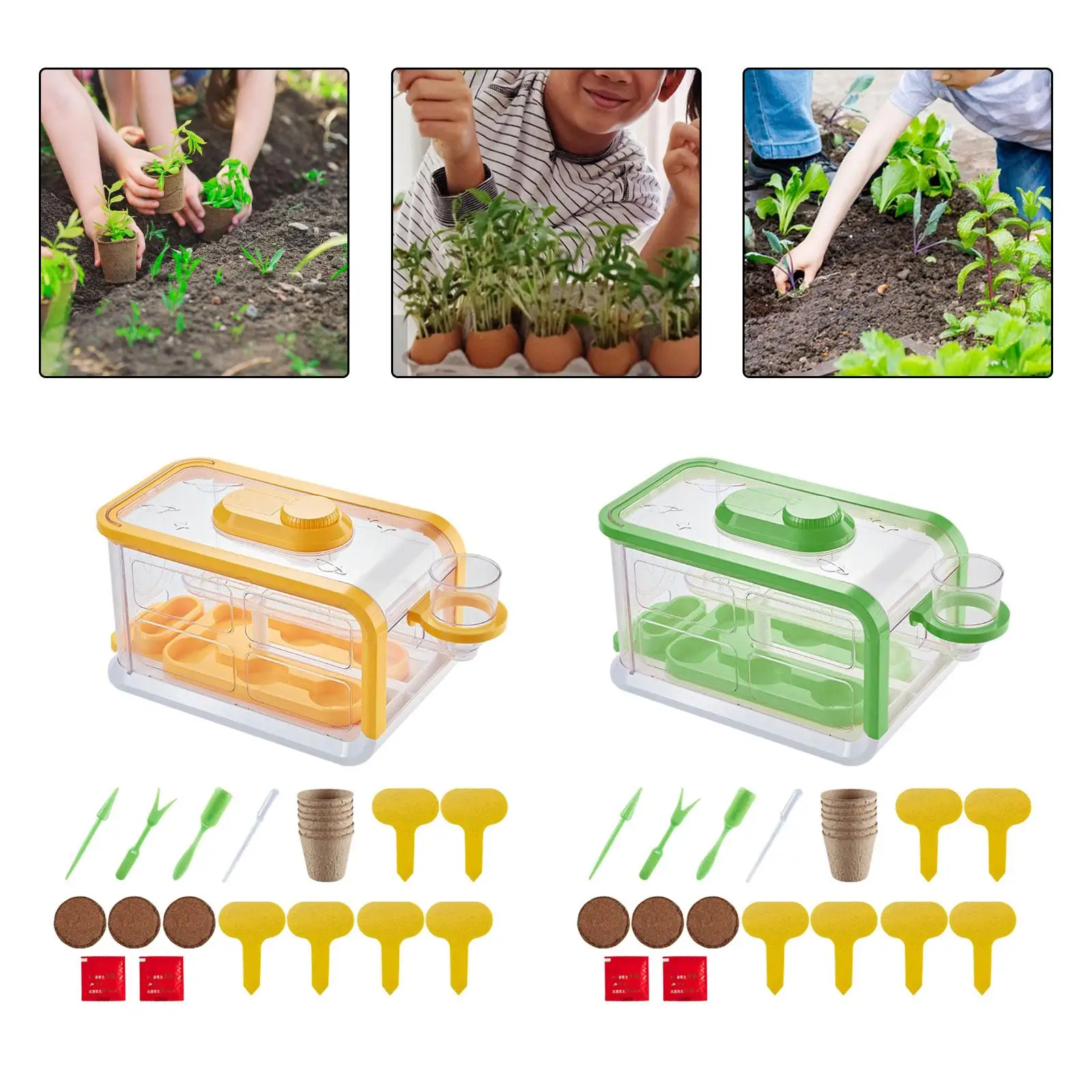 Plant Starter Trays Mini Propagator Station Reusable Plant Trays for Home Gardens Plant Propagating Germinating