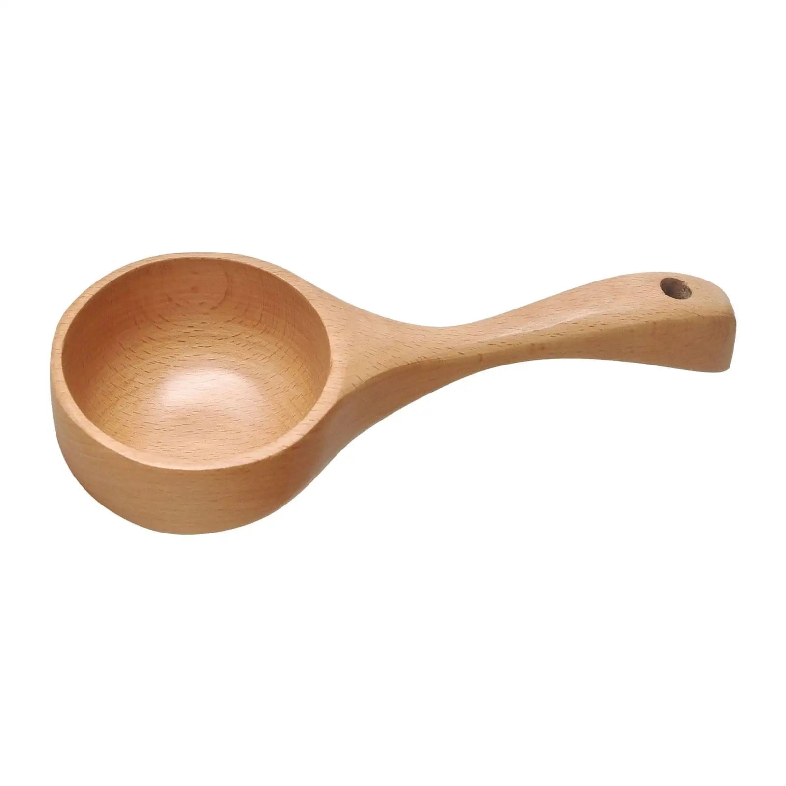 Multipurpose Wooden Ladle Spoon Handmade Kitchen Utensil Soup Spoon Water Spoon for Cooking Canisters Flour Rice Porridge Sauna