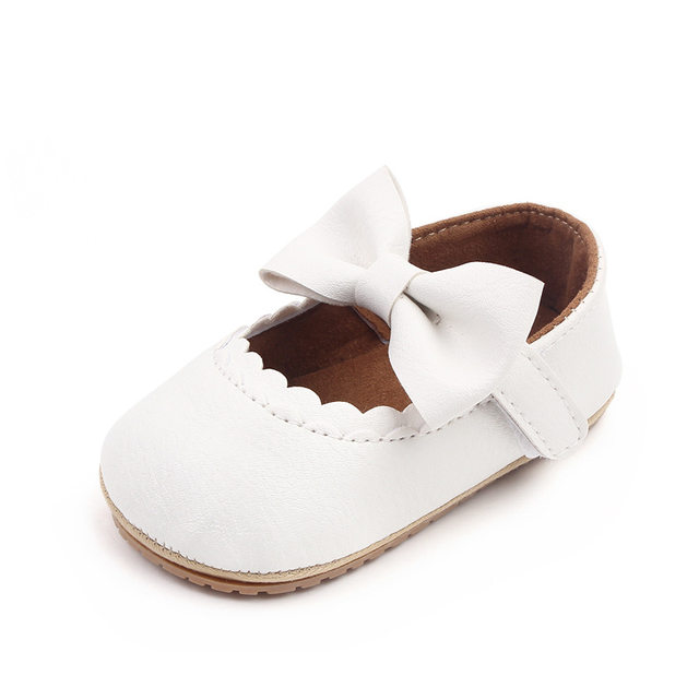 Big Bow Princess Shoes For Newborn Babies Non-Slip Baby Girl Shoes