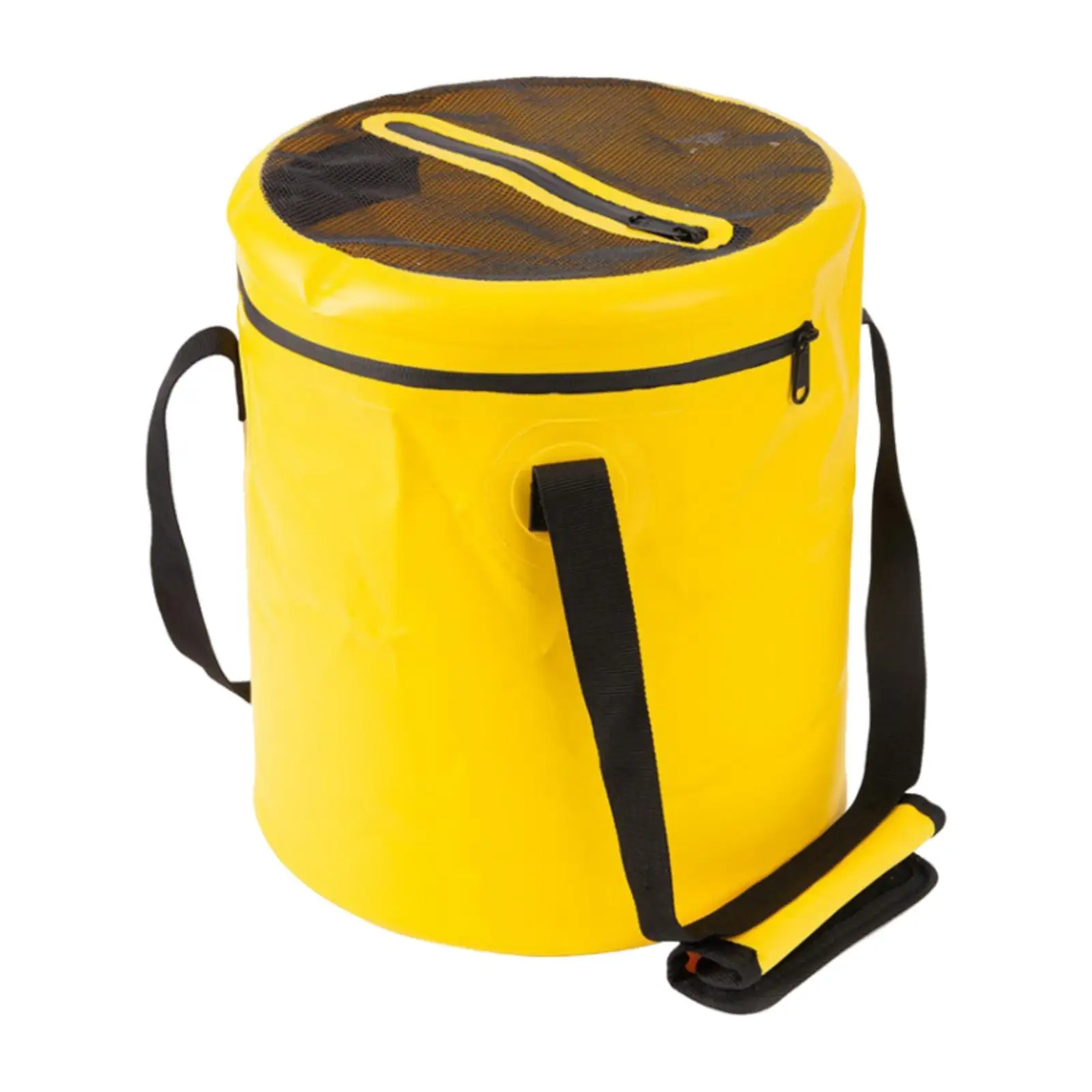 Collapsible Bucket with Lid with Lid with Handle Portable Wash Basin Folding Bucket for Camping Gardening Boating Picnic Fishing