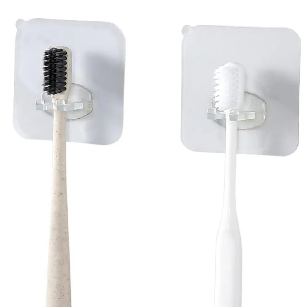 S1e32e77604eb42309ea8b64e9e29a0b3m Toothbrush Holder Punch-free Wall-mounted Toothpaste Holder Toothpaste Storage Rack Holders Bath Organizer Bathroom Accessories