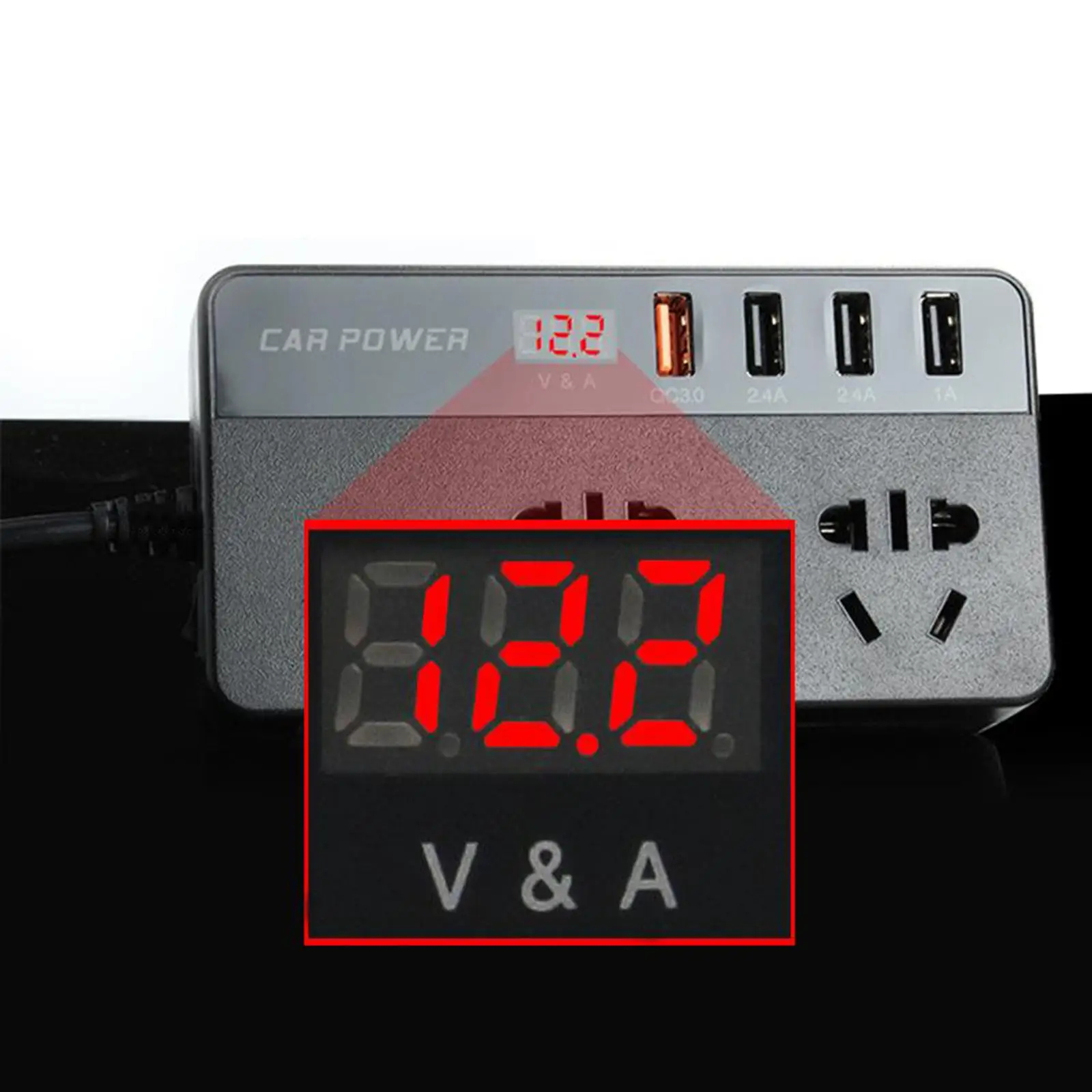 Lightweight Stable Car Automobile Power Inverter Charger Lighter Outdoor Power Supply