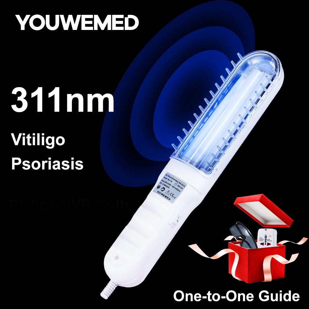 Best of YOUWEMED 311nm Ultraviolet Phototherapy Instrument Use UVB Philips Lamp UV For Vitiligo Psoriasis White Spots Skin Disease Reviews & Tips