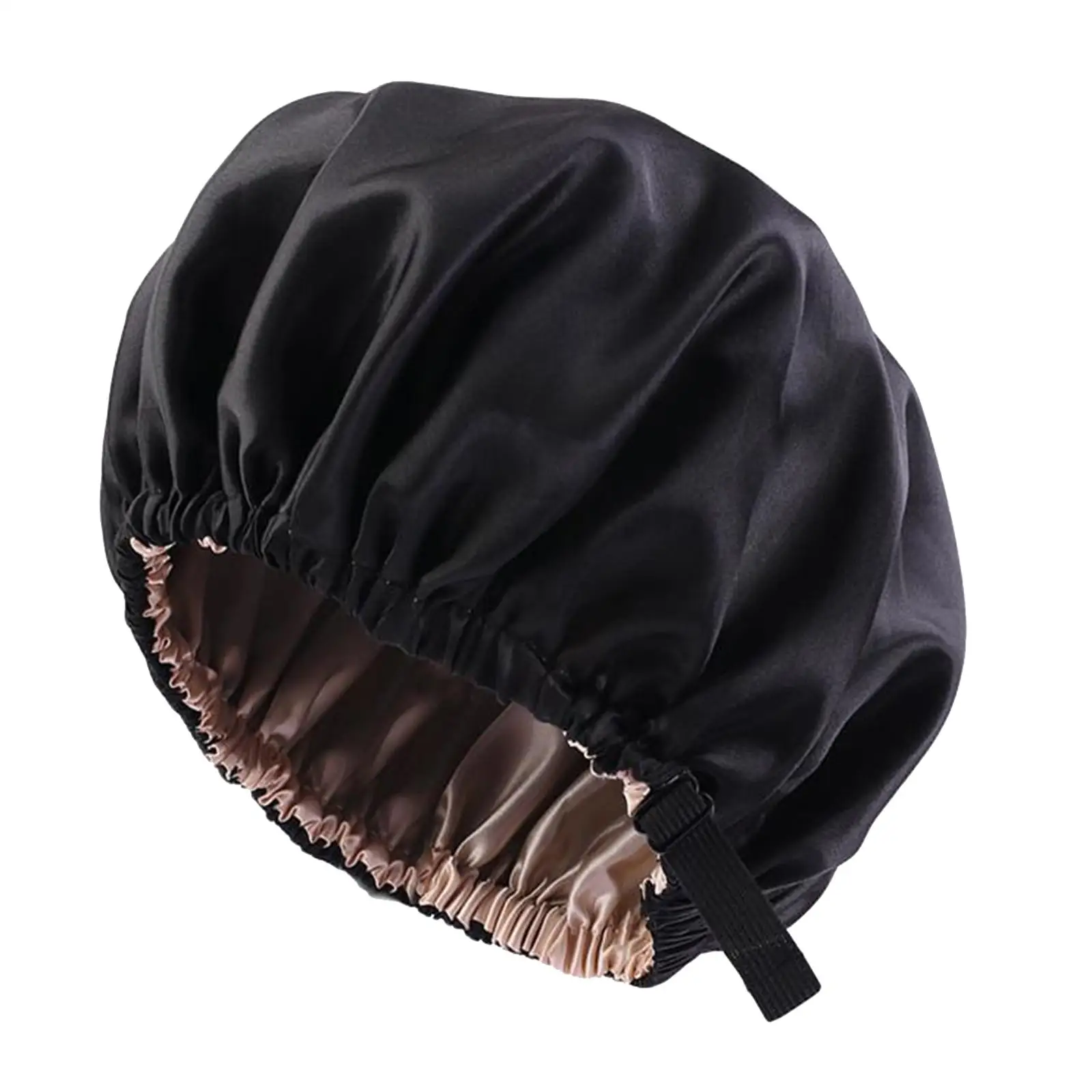 Women Ladies Silky Bonnet Reversible Sleep Cap Elastic Band Chemo Hat Shower Cap