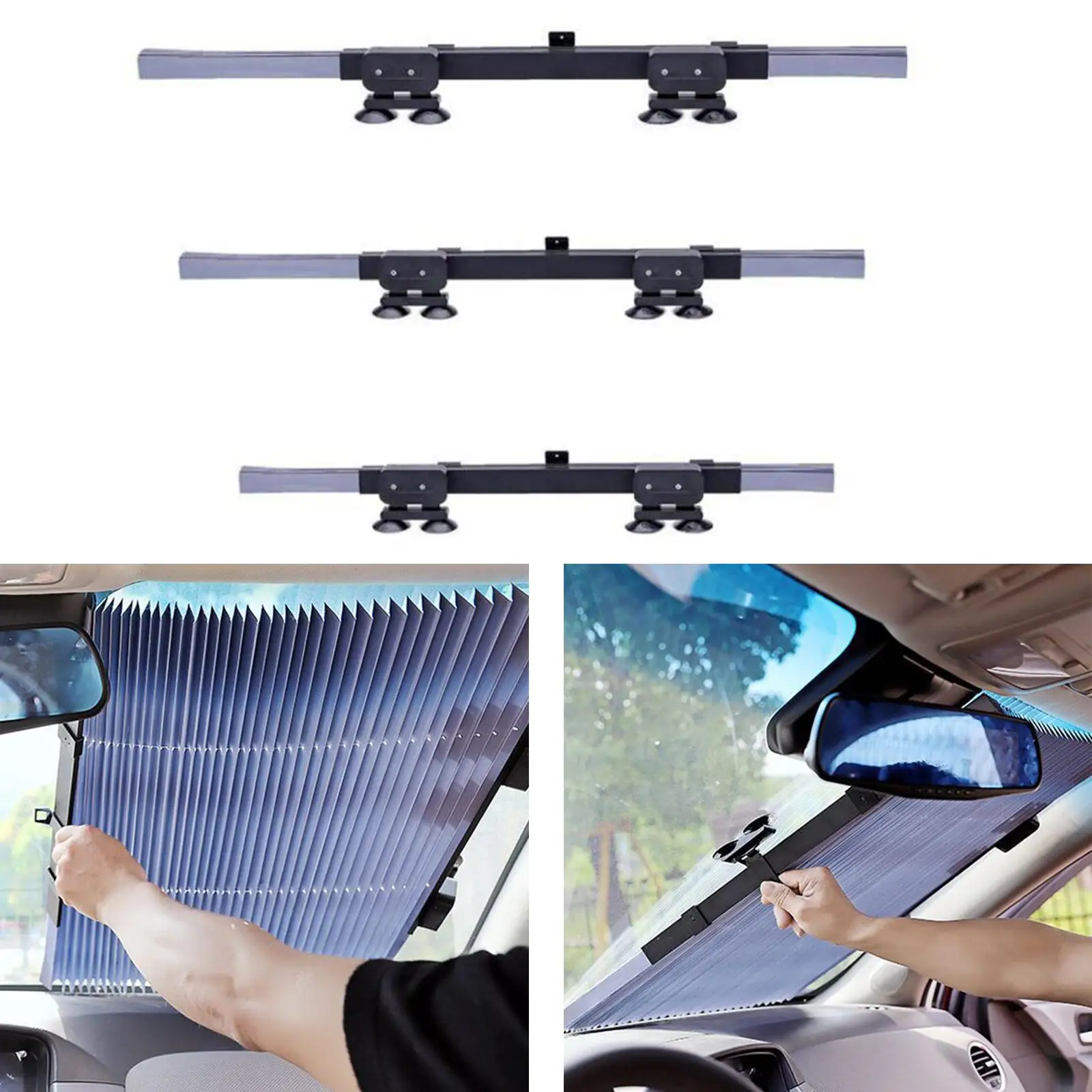 Car  Shade Cover Curtain Foldable Reflective Film Sun Visors  Large Vehicles MPV Motorhome Keep Vehicle Cool