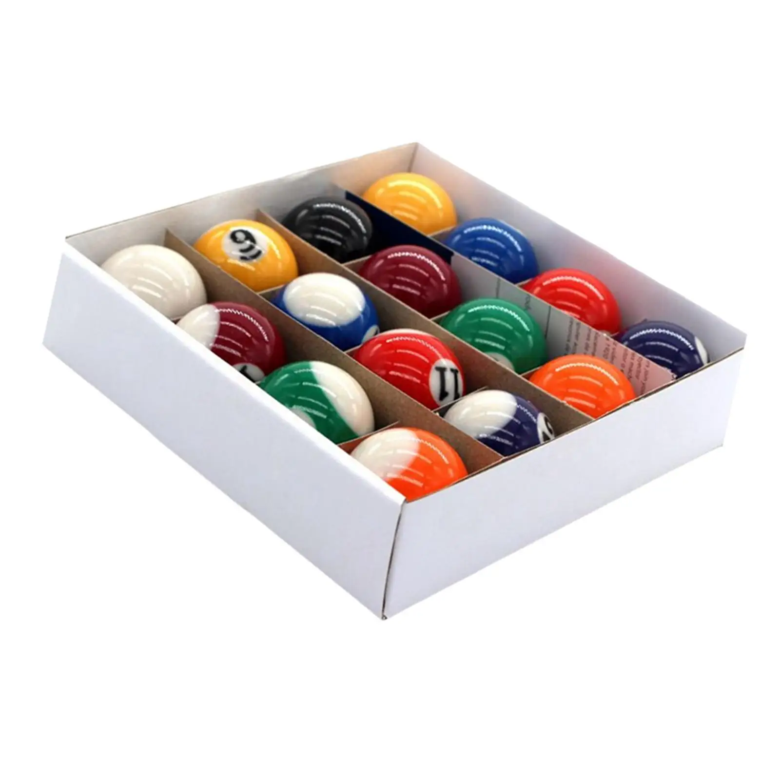 16 Pieces Mini Billiard Balls Set Resin Pool Table Balls Eco Friendly Training Toys for Game Rooms Leisure Sports Accessories