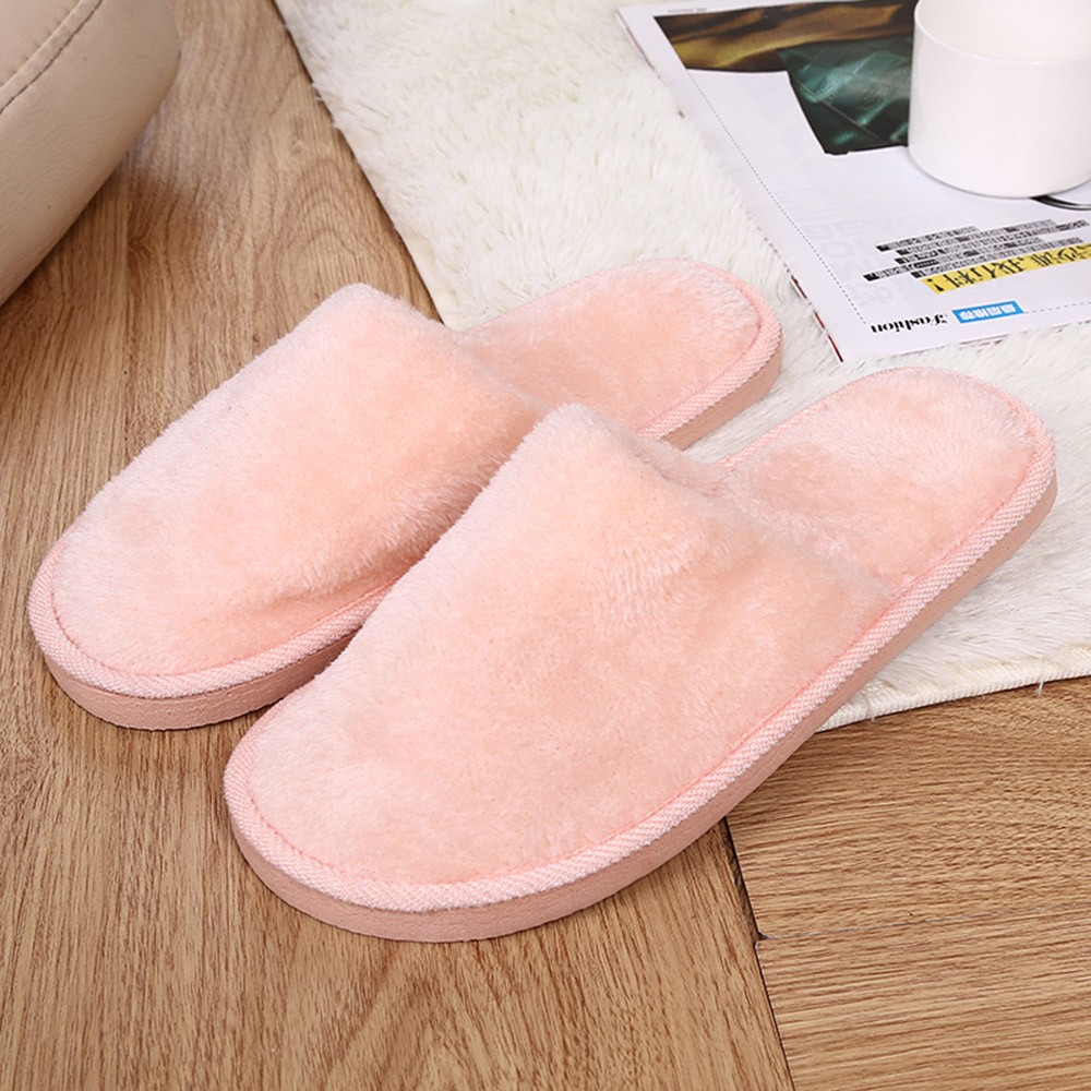 Title 4, Soft House Slippers for Man Flock Autumn Winter...