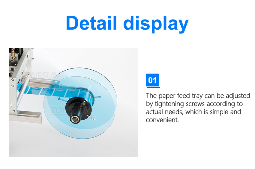ZONEUN LT-50 Semi-Automatic Sticker Round Bottle Labeler Tube Can Labeling Machine Customized Labeling For Spray bottle