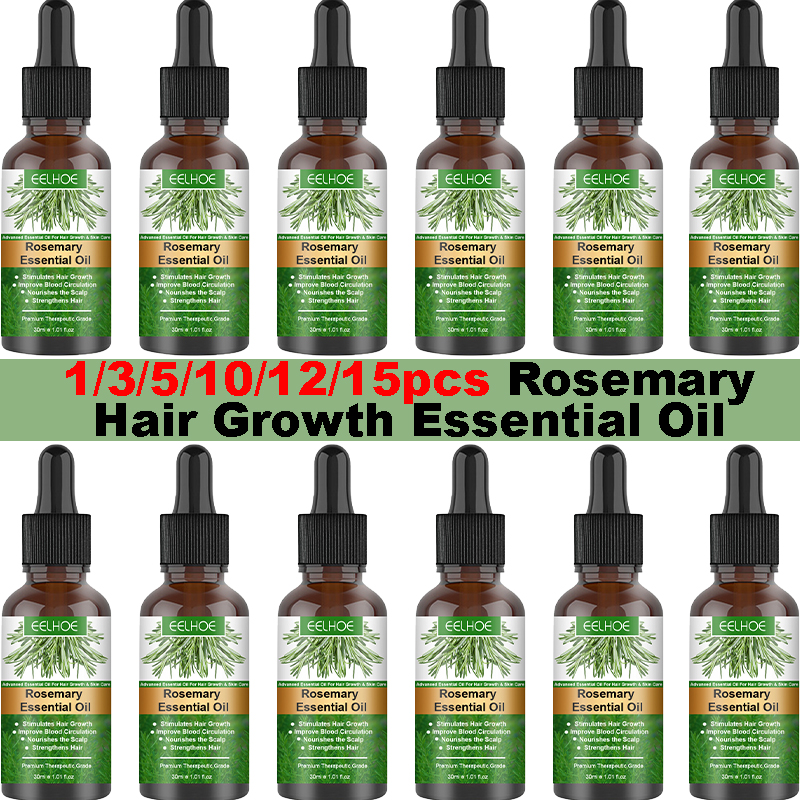 Best of Rosemary Hair Growth Essential Oil 100% Pure Promote Hairs Growth Products Prevent Hair Loss Nourish Hair Roots Reviews & Tips