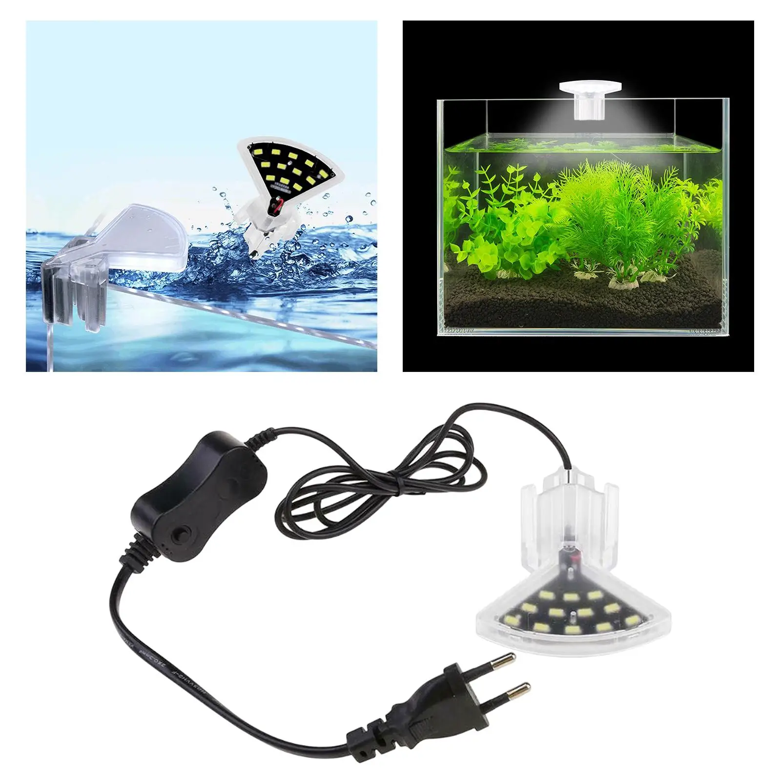 Mini Waterproof Clip LED Aquarium Light Tank Aquatic Plants Grow Lamp Home Decoration Fish Tank Accessories