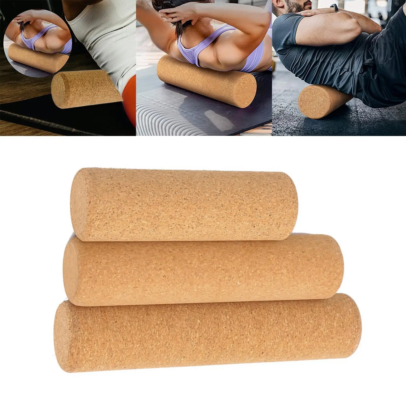 Massage Deep Tissue Column Cork Yoga Pillar for Muscles Full Body