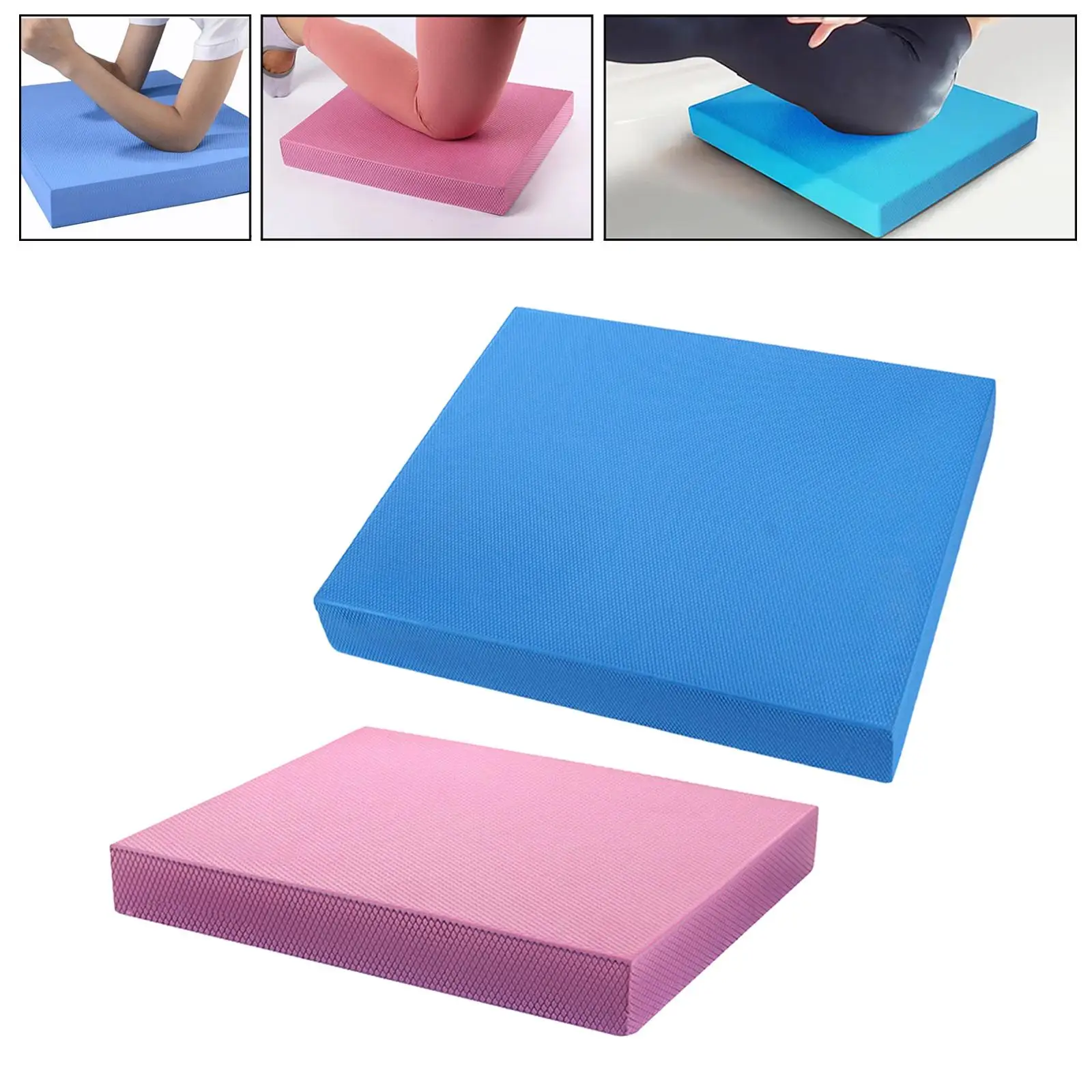 TPE Balance Pad Yoga Mat Strength Training Core Trainer Physical Therapy Knee Ankle Pad for Exercise Workout Pilates Adults Kids
