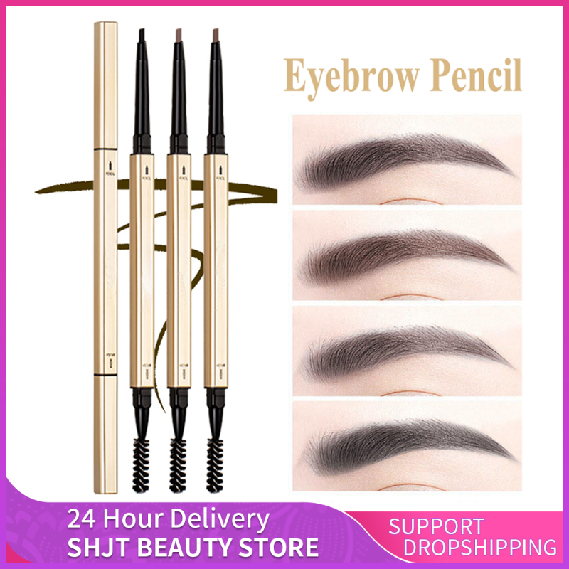 Best of Double Head Eyebrow Pencil Long Lasting Waterproof 5 Colors Eye Brow Pen Tint Mascara Enhance Cosmetics Beauty Women Makeup Reviews & Tips