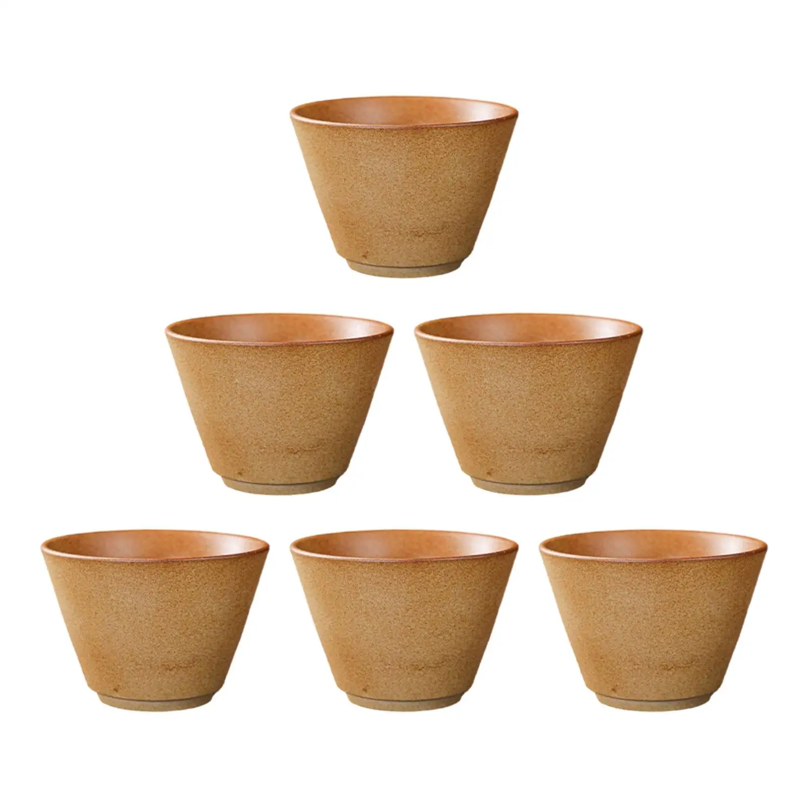 6 Pieces Chinese Porcelain Tea Cup Traditional Handmade Sake Cups Mug for Home Travel Office Tea Ceremony Party Adults Men Women