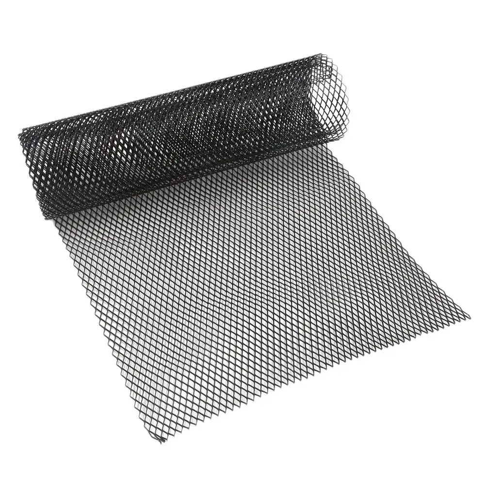 1PC Car Front Hood Bumper Grill Grille Mesh Cover Rhombus Shape