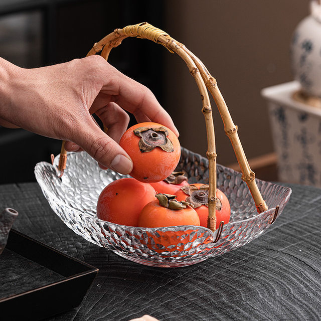 Glass offers fruit basket