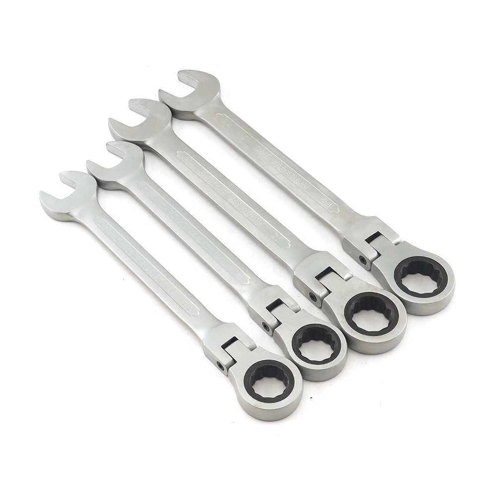 1 Stück Ratschenschlüssel Werkzeug Matt Poliert 72-Zahn Ratschenmechanismus Flexibler Kopf Handwerkzeug 20 21 23 24mm – Detail 3