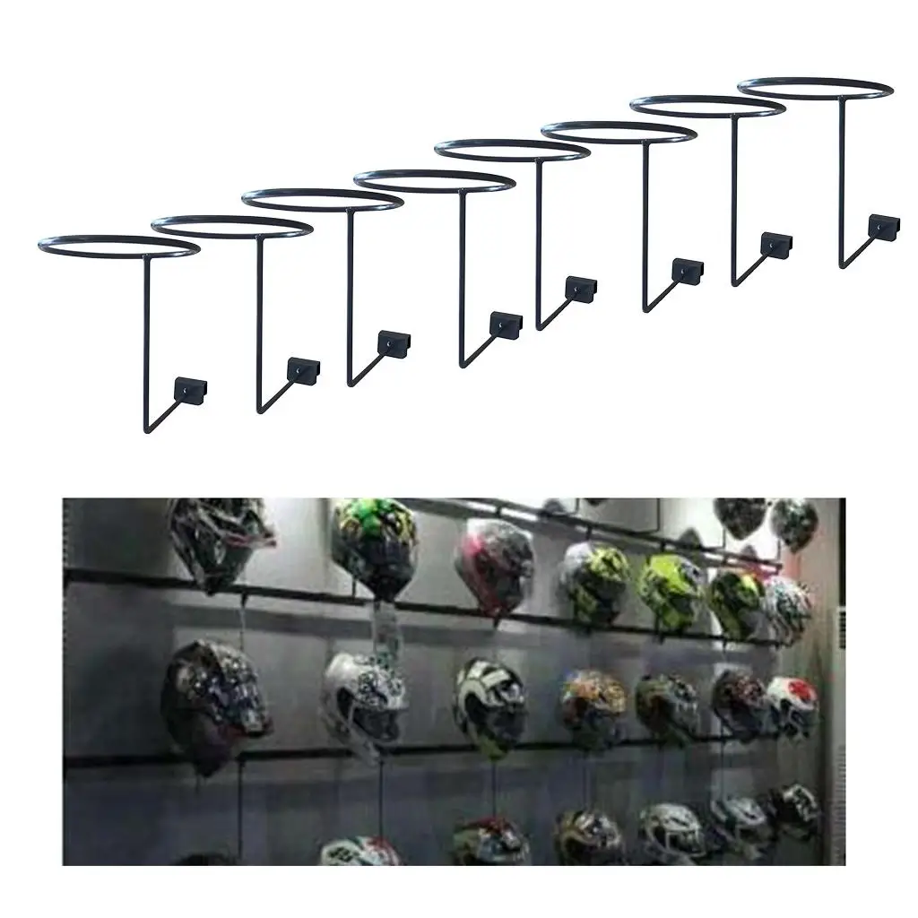 8 Pieces Motorcycle Helmet Holder Wall Hooks Rack Durable Entryway Organizer