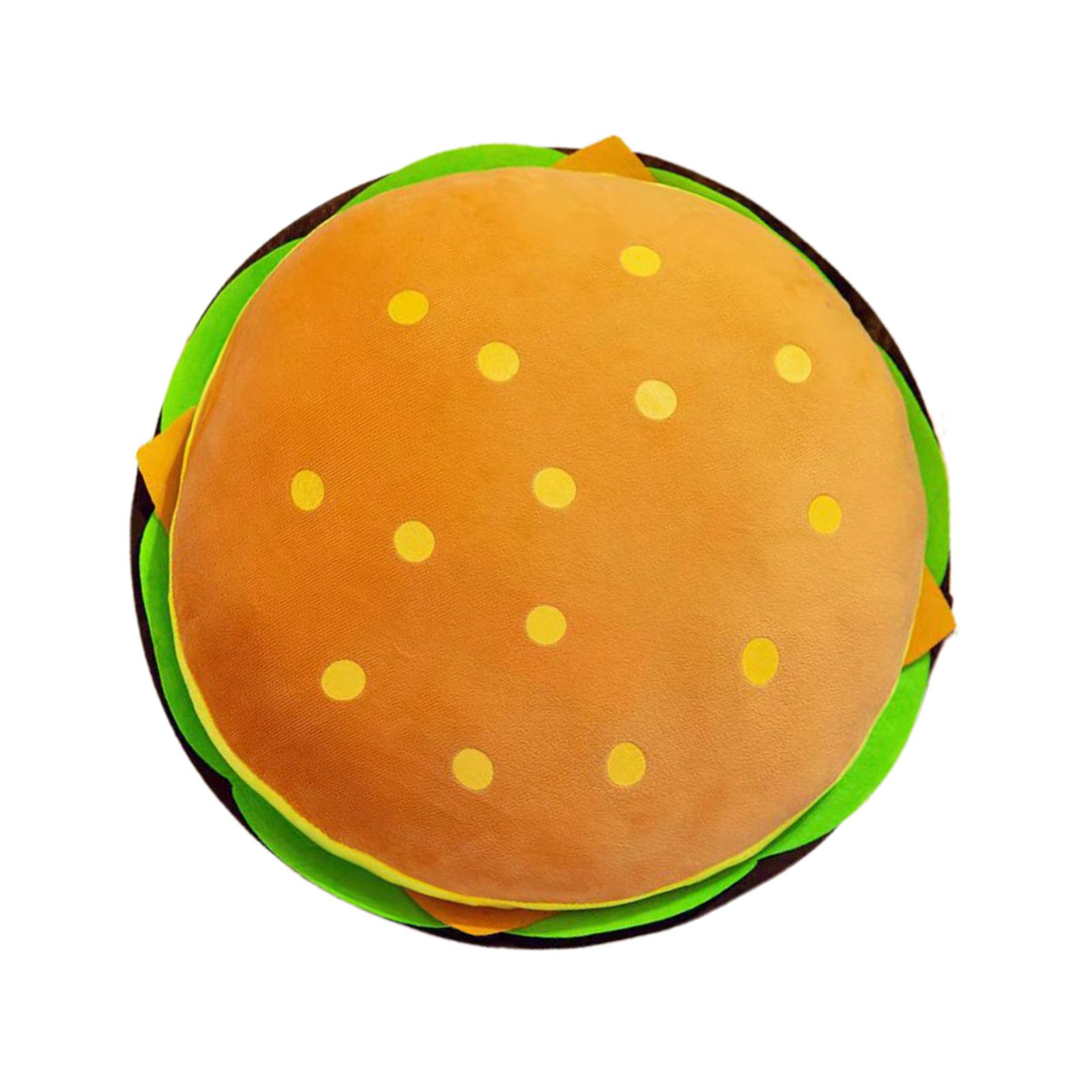 Cheeseburger Plush Toy Cushion Sofa Photo Prop Office Birthday Gifts Home Hamburger Stuffed Pillow for Sleeping Boy Holiday Girl