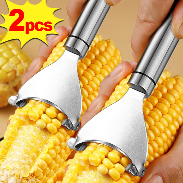 Multitrust Corn Stripper Cob Cutter Corn Peeler Shucker Kitchen Cooking
