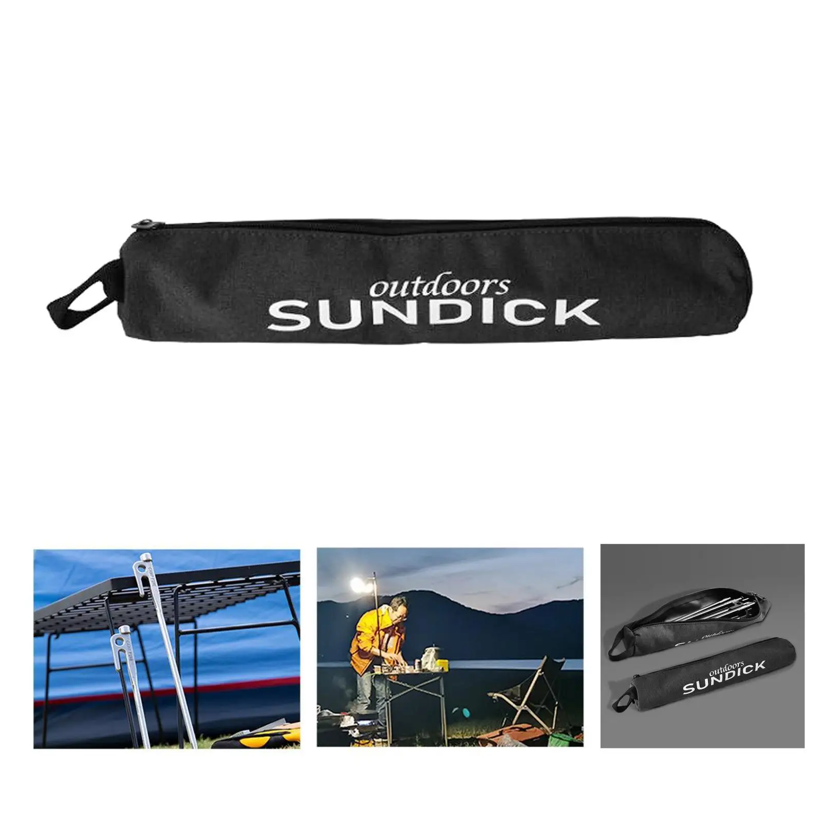 Waterproof Tent Poles Holder Stake Peg Storage Bag Camping Equipment Gear