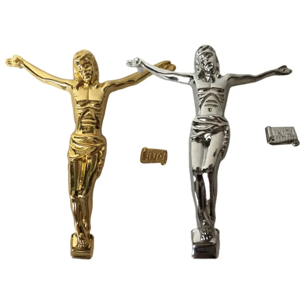Jesus Figure Decorative Crucifix Wall Cross Accessories 12cm Tall Decor