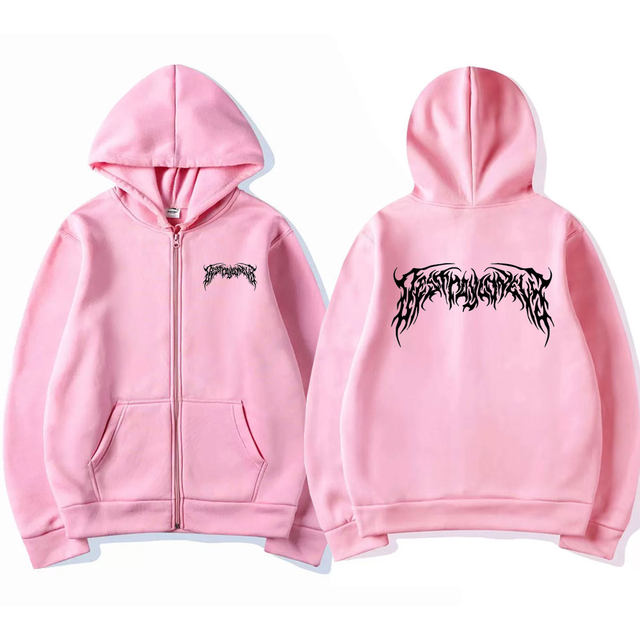 Rapper Destroy Lonely Alyx Zipper Hoodie Male Oversized Streetwear