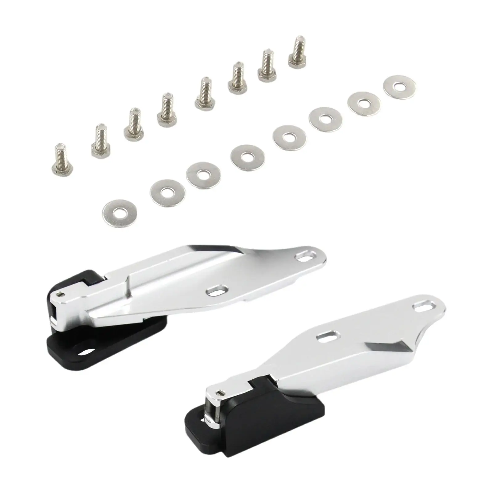 2 Pieces Quick Release Hood Hinge Bonnet Latch Easy to Install High Strength Aluminum Alloy Parts for Honda Modification