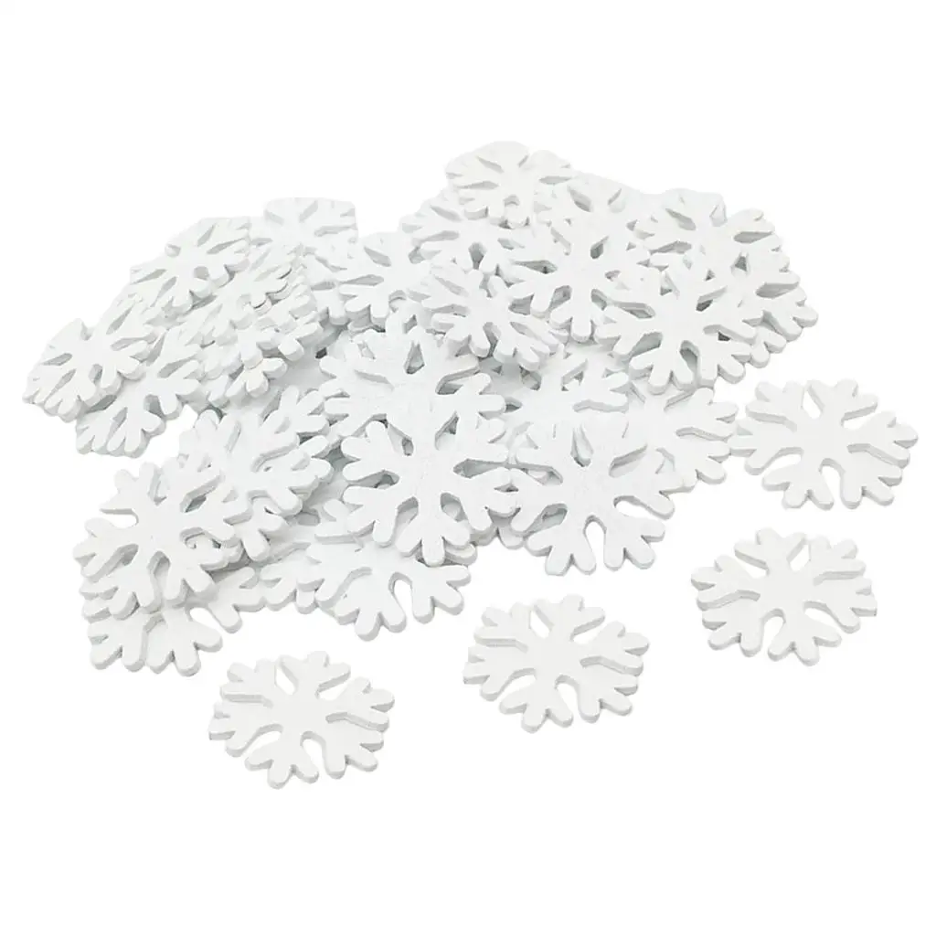 100 Pieces Snowflake Snowflake Decoration Window Decoration 30x30x3mm