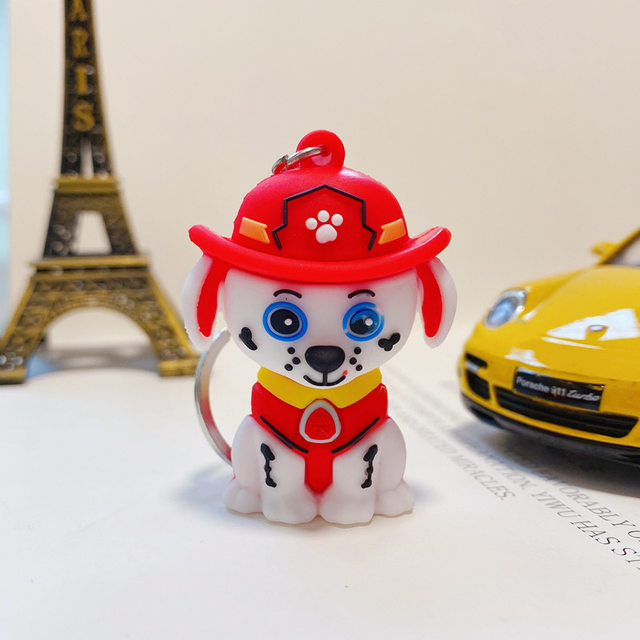 Paw Patrol Anime Kawaii Keychain Cute Chase Marshall Skye Rubble