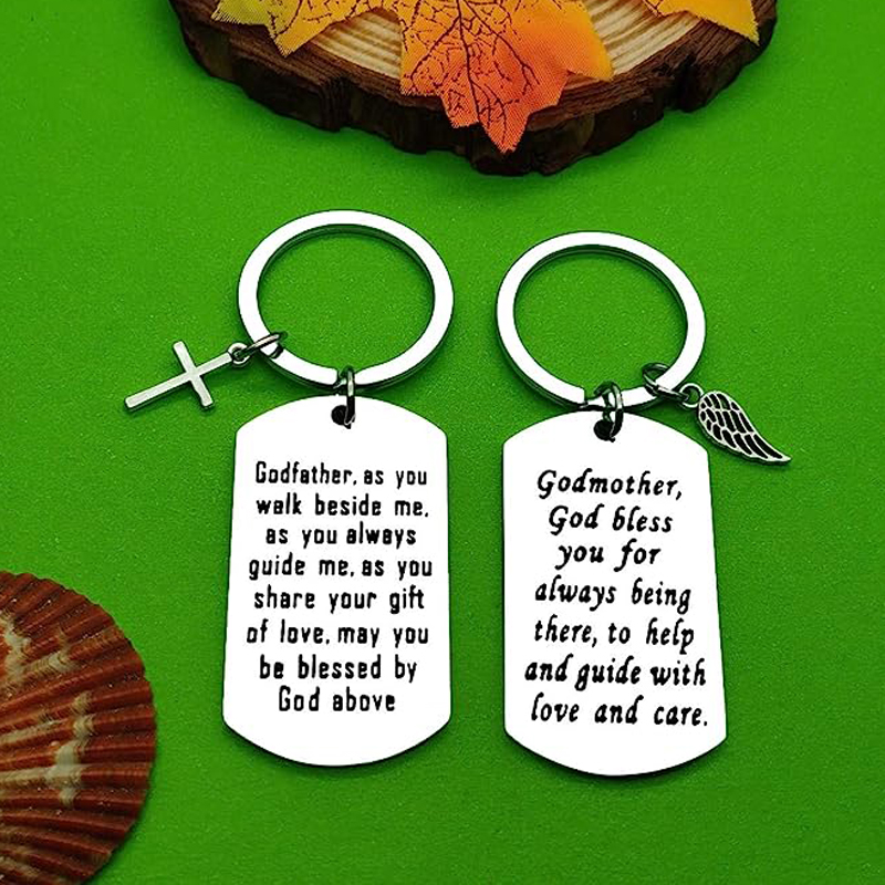 Paten geschenke von Paten kind Patin Schlüssel bund Paten Schlüssel bund Taufe Geschenk Taufe Schmuck Erstkommunion Geschenk – Detail 3