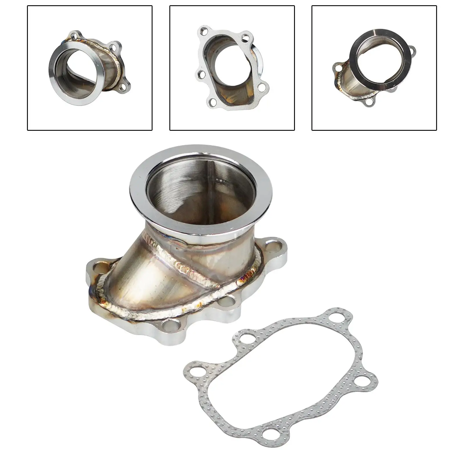 2.5in V Band Clamp Flange Turbo Down Pipe Adapter for T25 T28 GT25 GT28