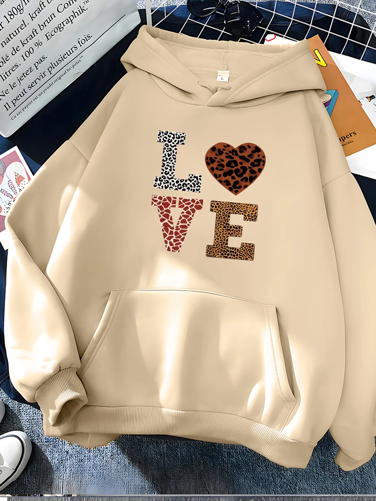 Title 10, Hirsionsan Love Letter Print Sweatshirt for Wom...