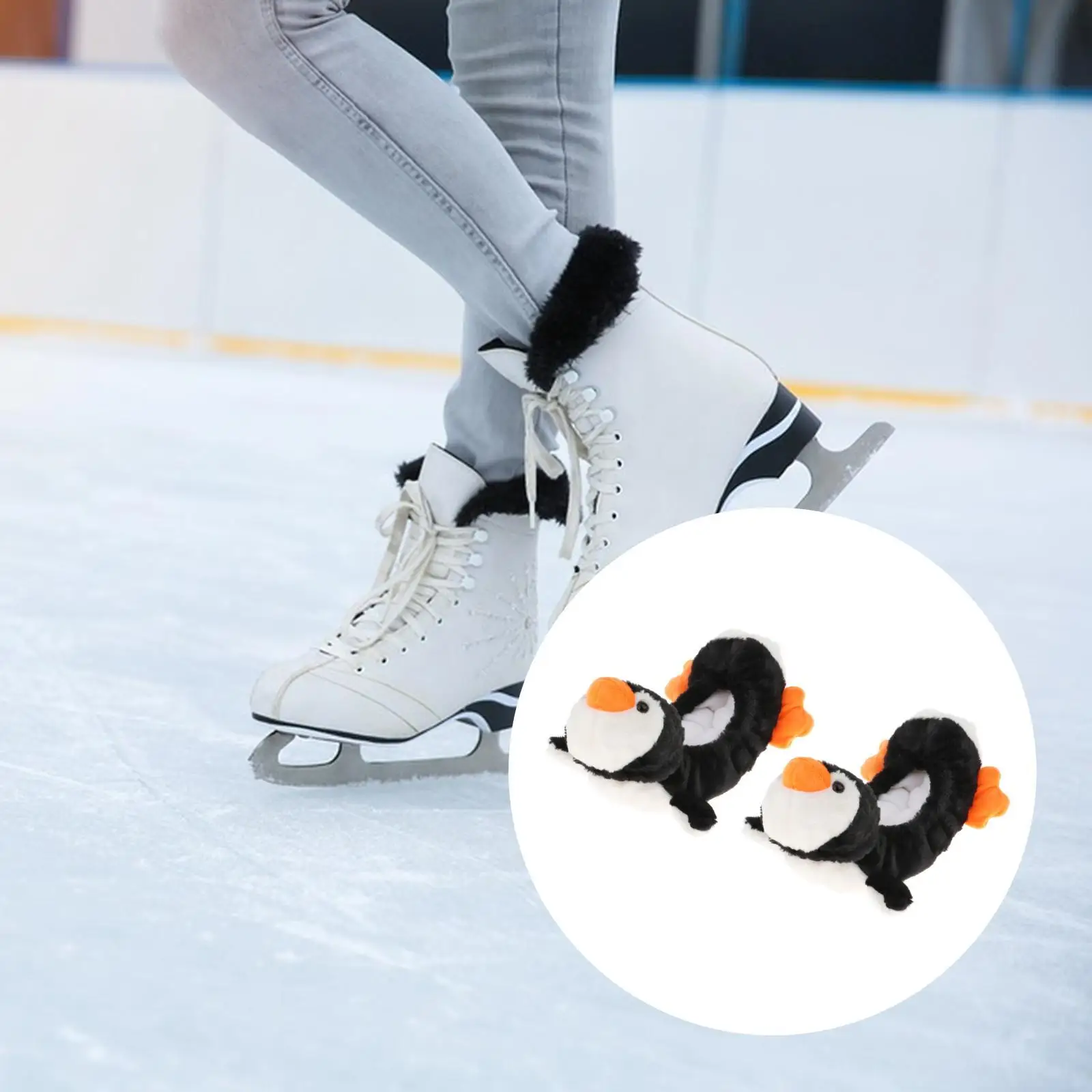 Ice Skate Blade Covers Protect Sleeve Soft Plush Durable Skating Cover for Ice Skates Men Women Hockey Skates Equipment