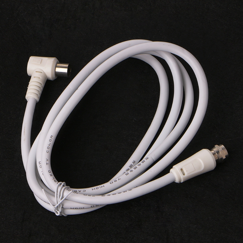 573a 9,5mm weiß 90 Grad Stecker auf f Typ Stecker Koaxial-TV-Satelliten antennen kabel – Detail 3