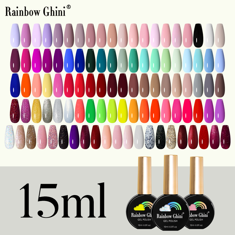 Best of RG Gel Nail Polish 15ml Semi Permanent Varnish Supplies For Professionals Neon Manicure Top Base Coat UV LED Nail Gel Art 2023 Reviews & Tips