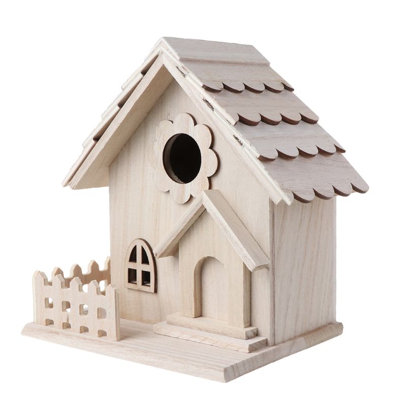 Title 7, for Creative Wooden Bird House Breeding Cage Bo...