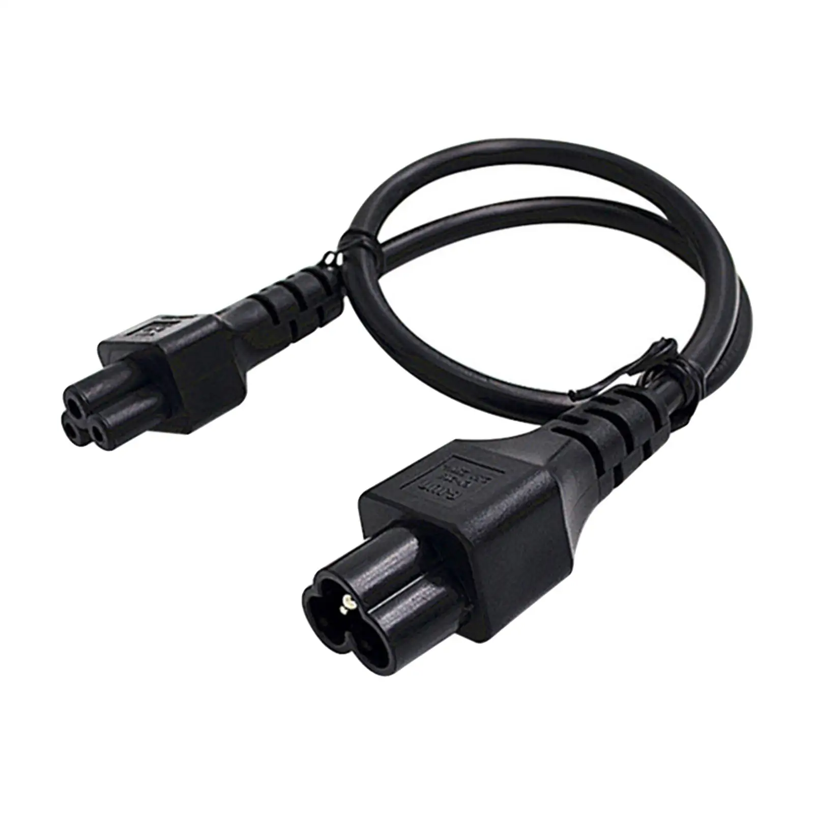 3Pin IEC320 C5 to C6 0.6M/2ft Stable Transmission 2.5A Good Conductivity for Laptop Computer Notebook