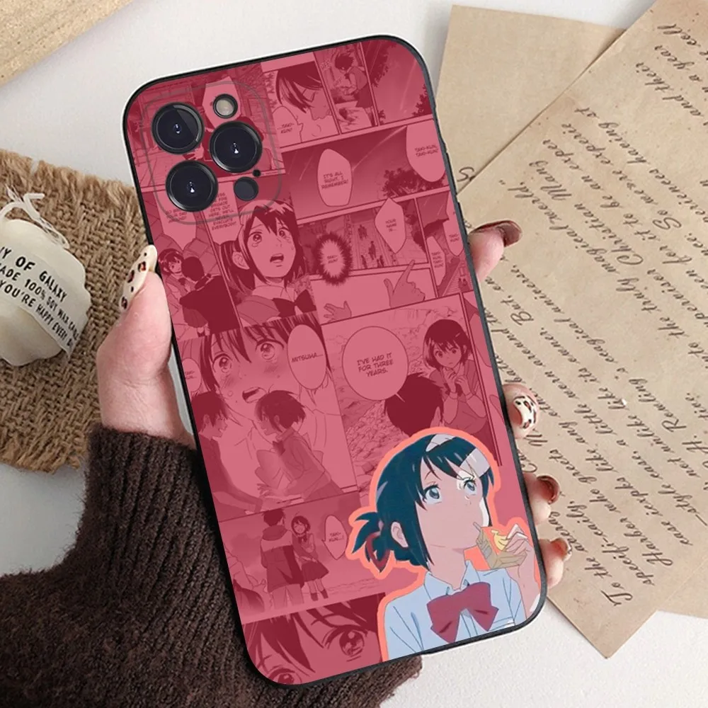 Anime Your Name Phone Case Silicone Soft For Iphone 15 14 13 12 11 Pro Mini XS MAX 8 7 6 Plus X XS XR Cover