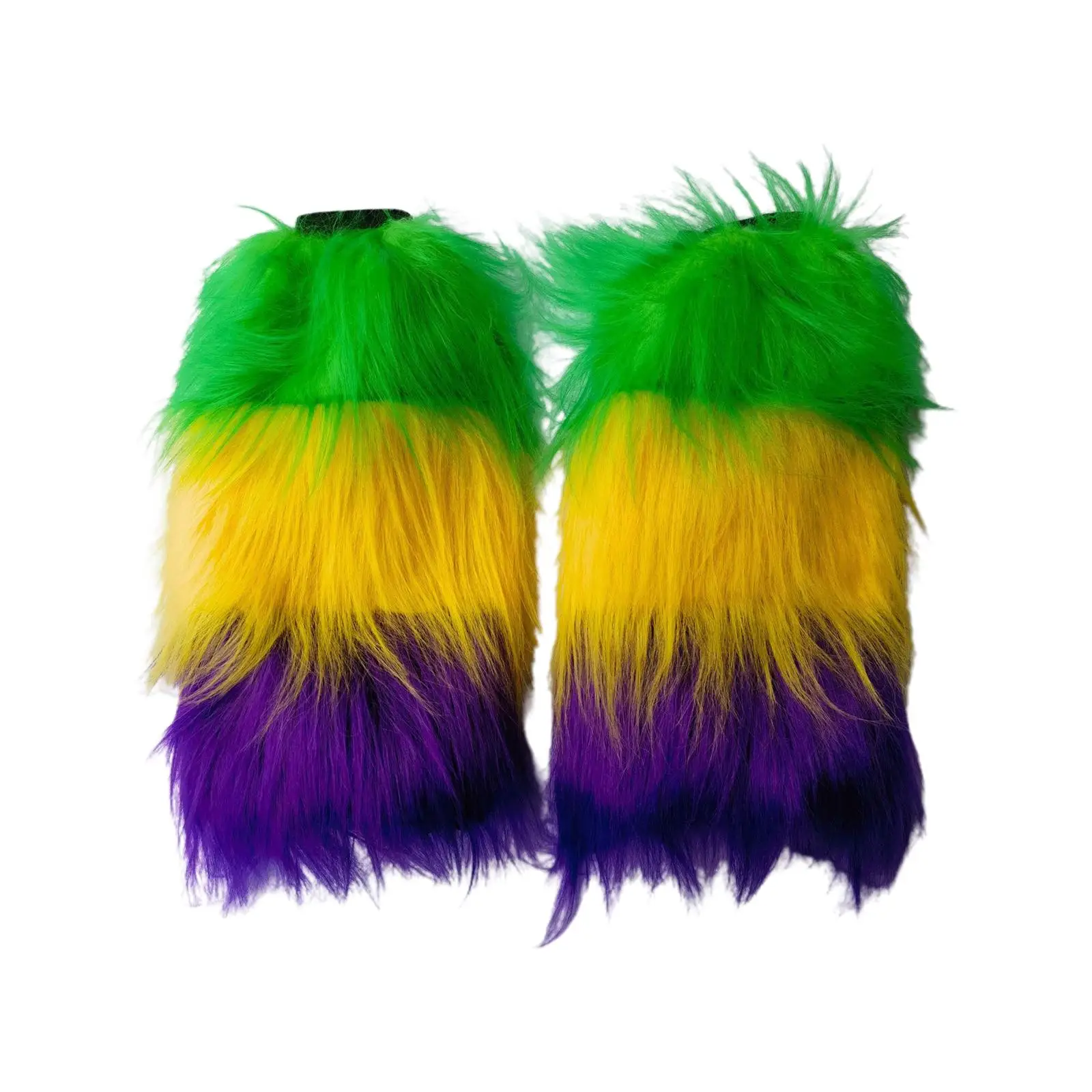 1 Pair Furry Leg Warmers Cosplay Accessories `S Day Costume Boots Covers for Mardi Gras Clubwear Party Women Men Kids