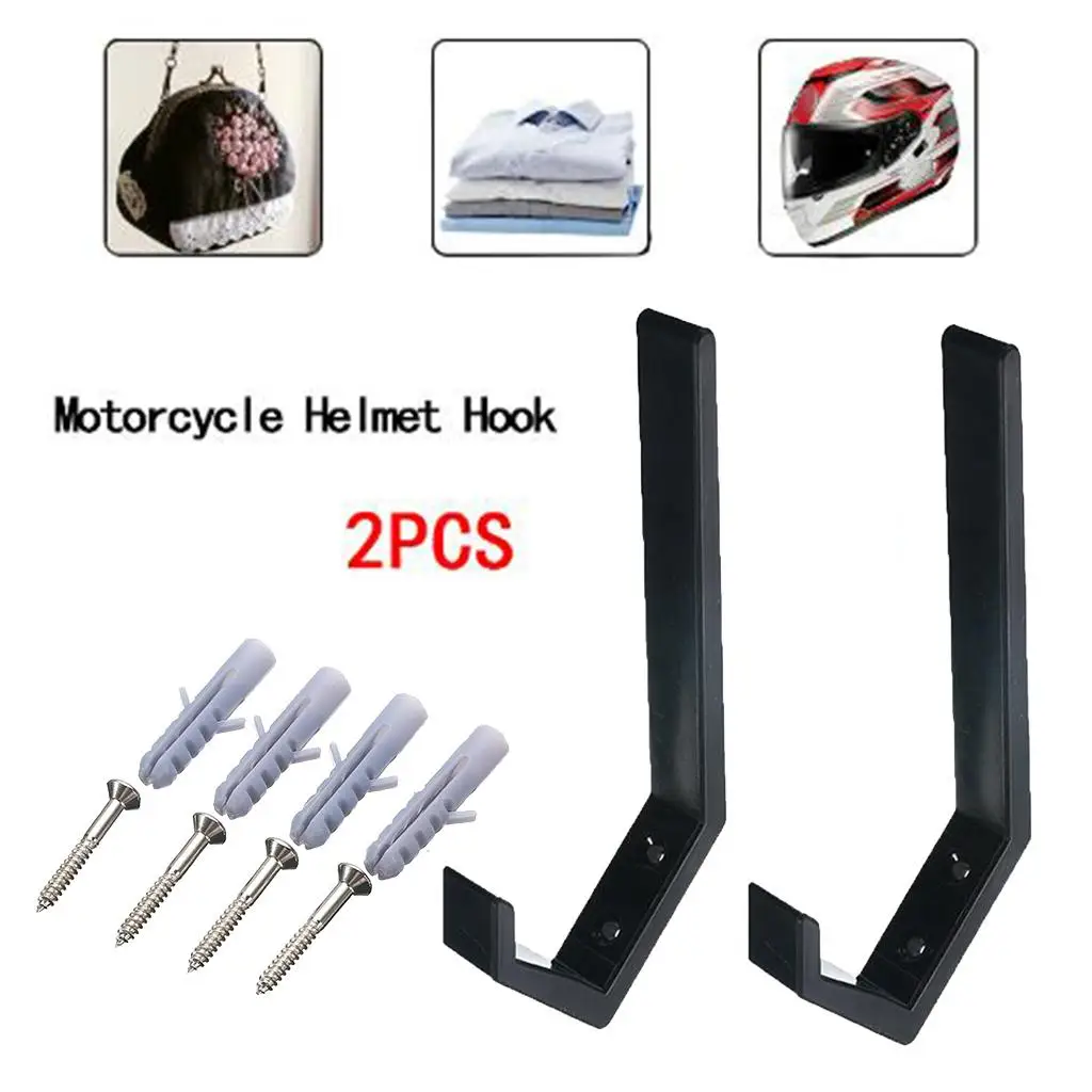 3x 2pcs Motorcycle  Holder Hook Gloves Bags Shoes Hook Clothes Hanging