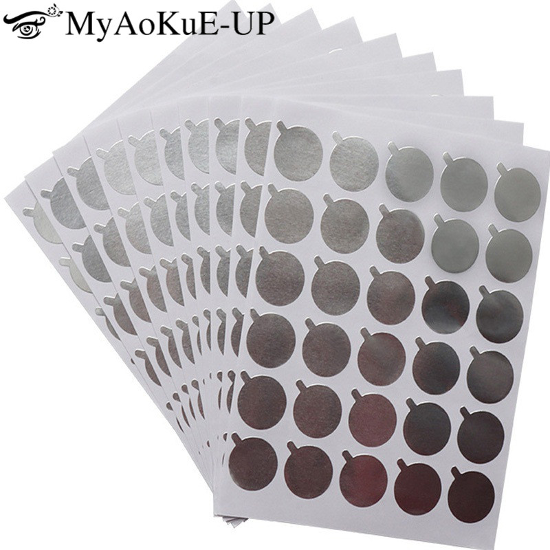 Best of 300pcs Eyelash Glue Holder Foil Pallet Glue Paper Patches Sticker For Eyelash Extension Disposable Glue Paper Pad Eye Sticker Reviews & Tips