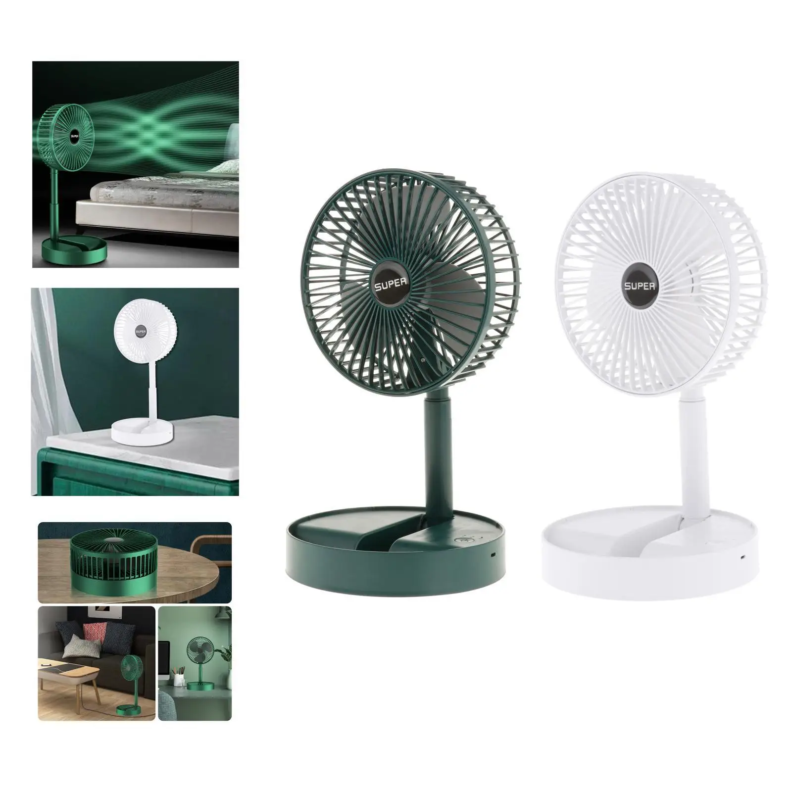 Foldable Desktop Fan Portable Personal Air Cooling Fan Low Noise 3 s Adjustable for  Bedroom kids children room